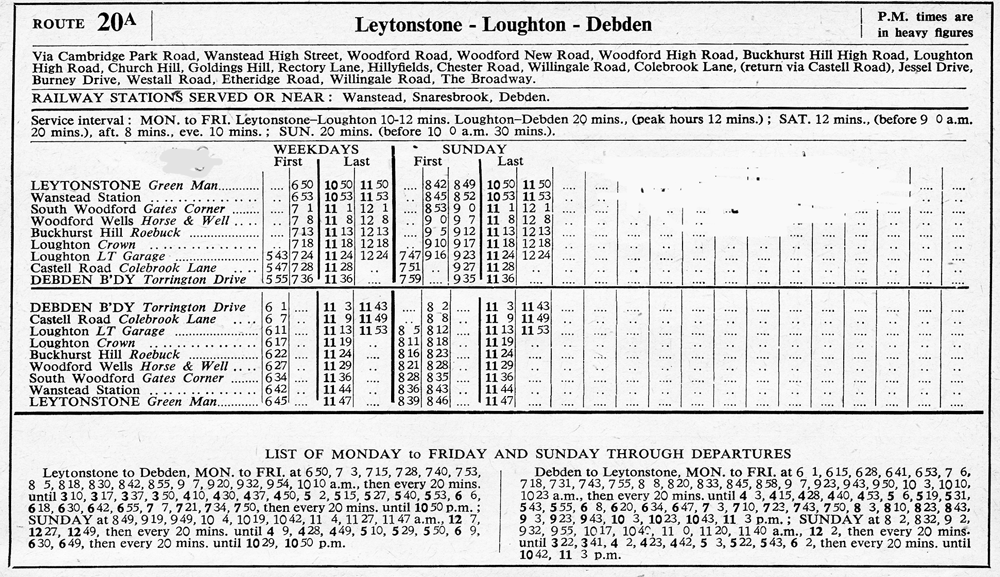May 1954 first and last times