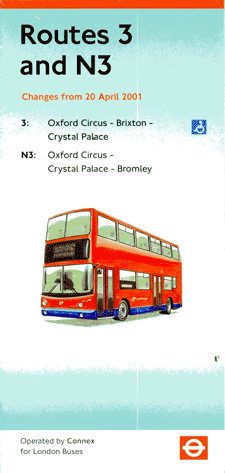 2001 leaflet, click for timetable