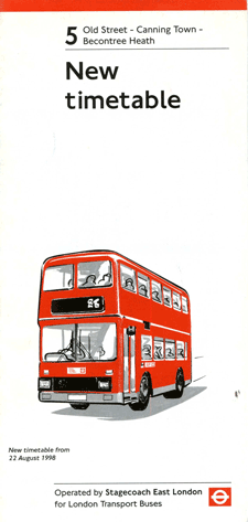 1998 leaflet,click for timetable
