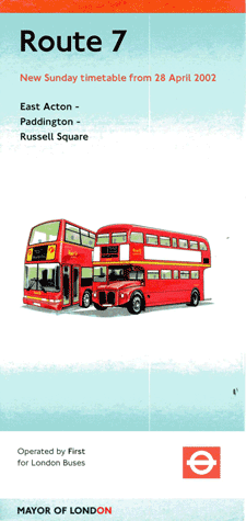 Route 7 leaflet, click for timetable