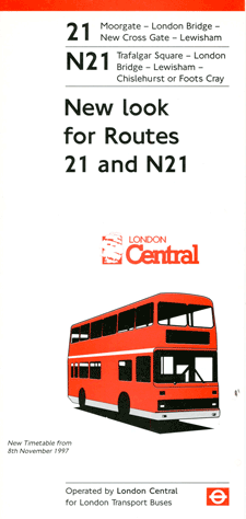 1997 leaflet, click for times