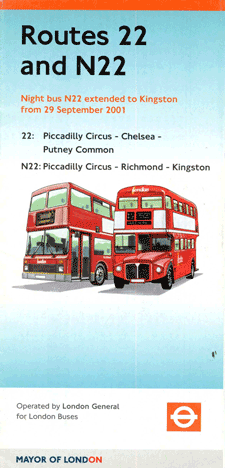 2001 leaflet, click for times
