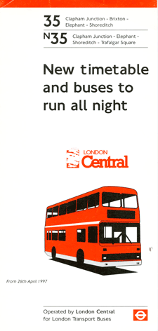 1997 leaflet, click for times