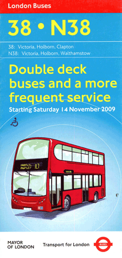 2009 leaflet, click for times