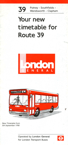 1998 leaflet, click for times
