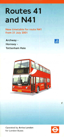 2001 leaflet, click for times
