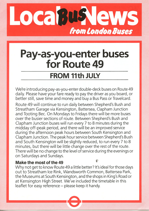 1987 leaflet, click for pdf timetable