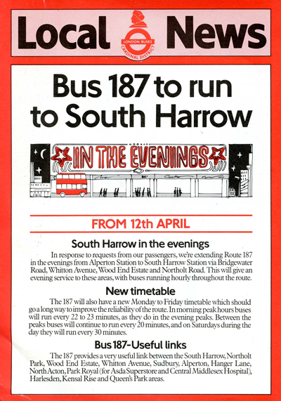April 1986 leaflet