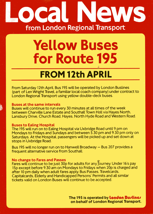 APRIL 1986 leaflet
