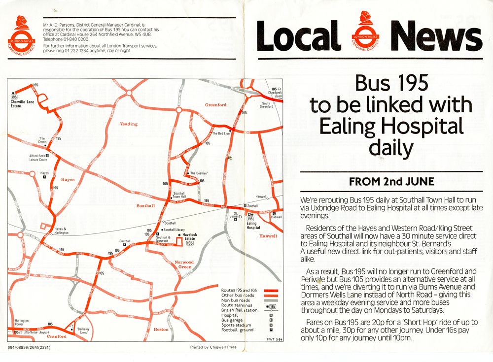 TAKEN FROM 1990 LEAFLET