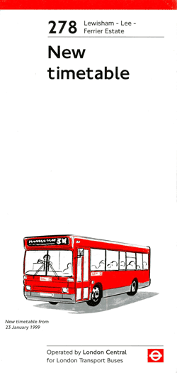 1999 leaflet, click for timetable