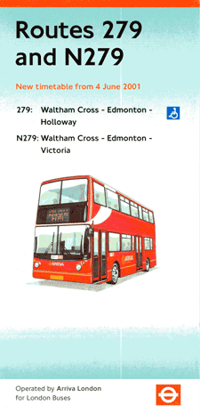 2001 leaflet, click for times