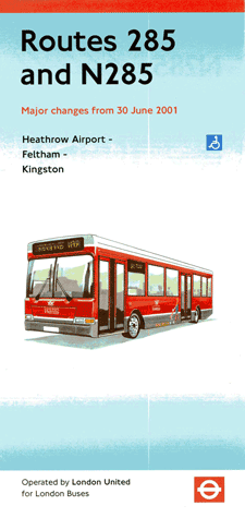 2001 leaflet, click for timetable