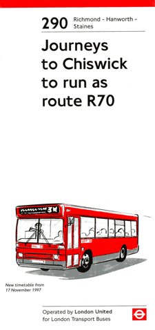 1997 leaflet, click for times