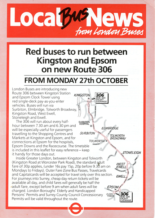 October 1986 leaflet