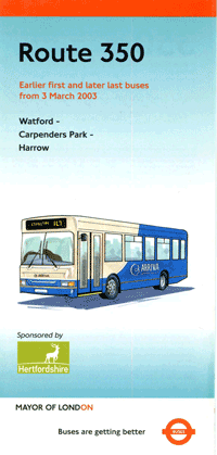 350, click for timetable