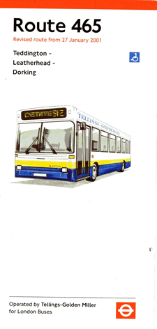 2001 leaflet, click for times
