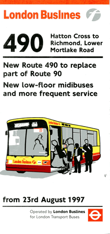 490 Introduction leaflet, click for times