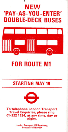 Double deck introduction, click for times