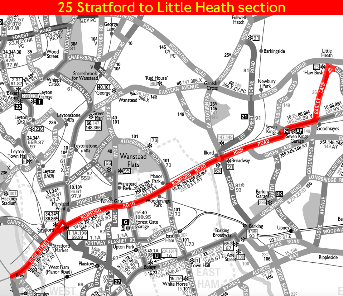 1934 Stratford to Little Heath section