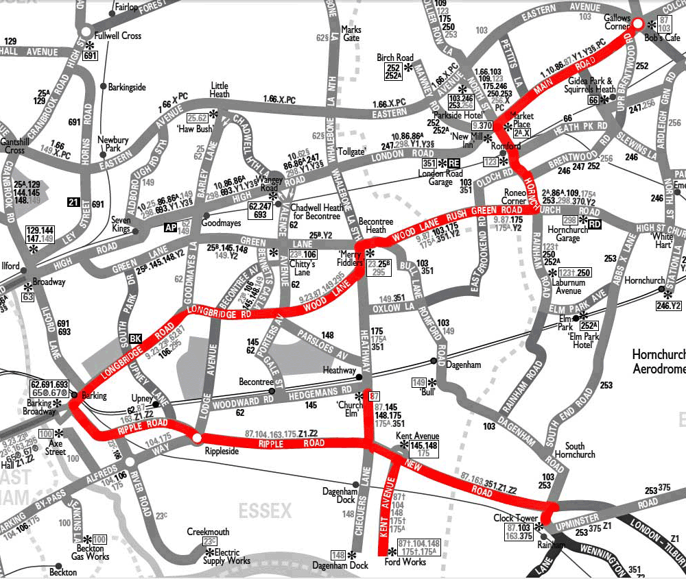1939 map drawn by Mike Harris