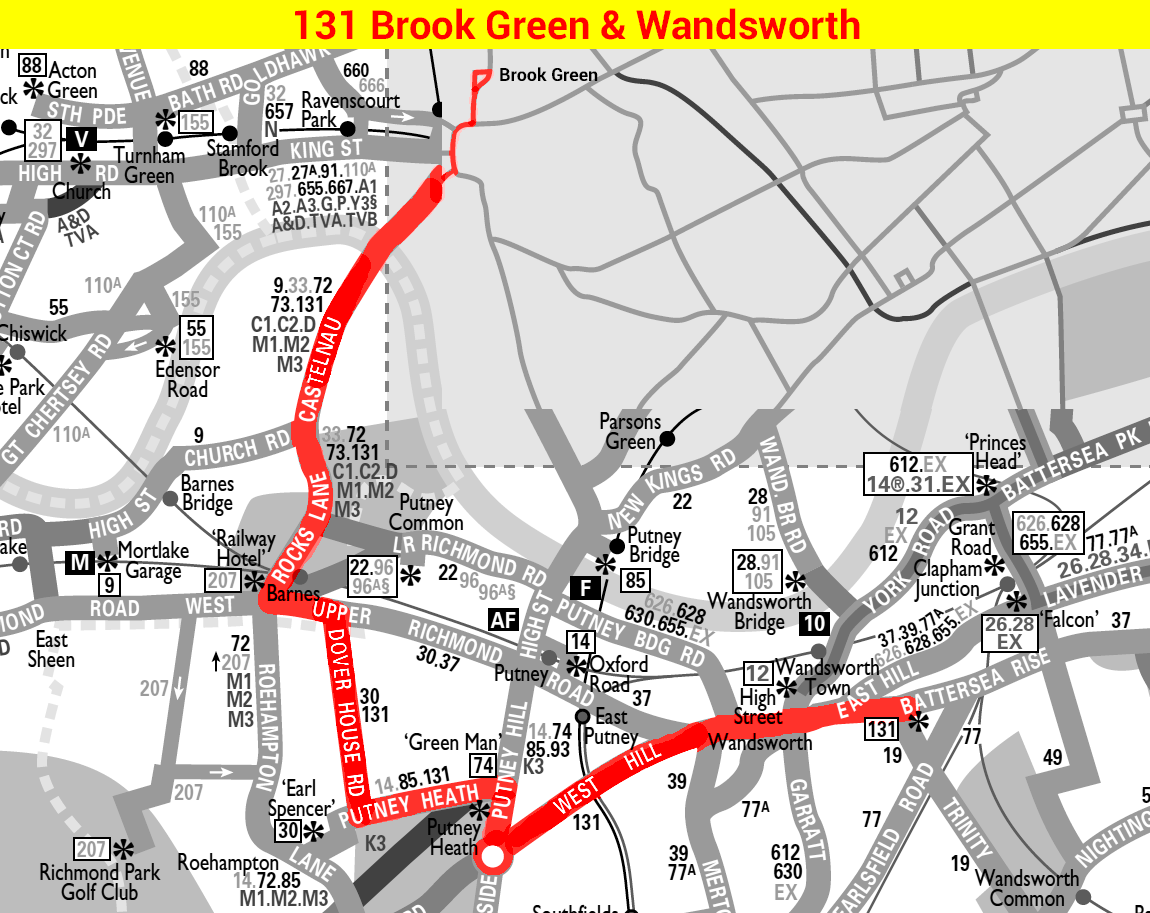 Route 131 map