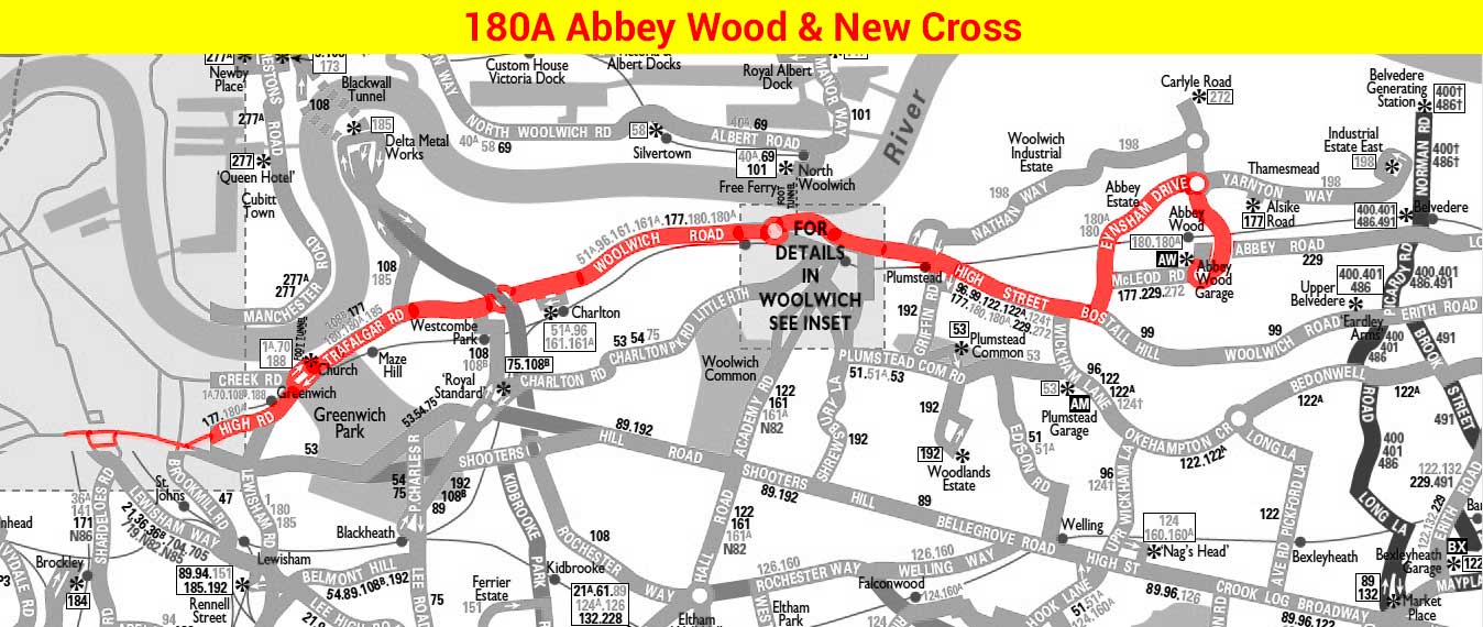 180A Abbey Wood & New Cross