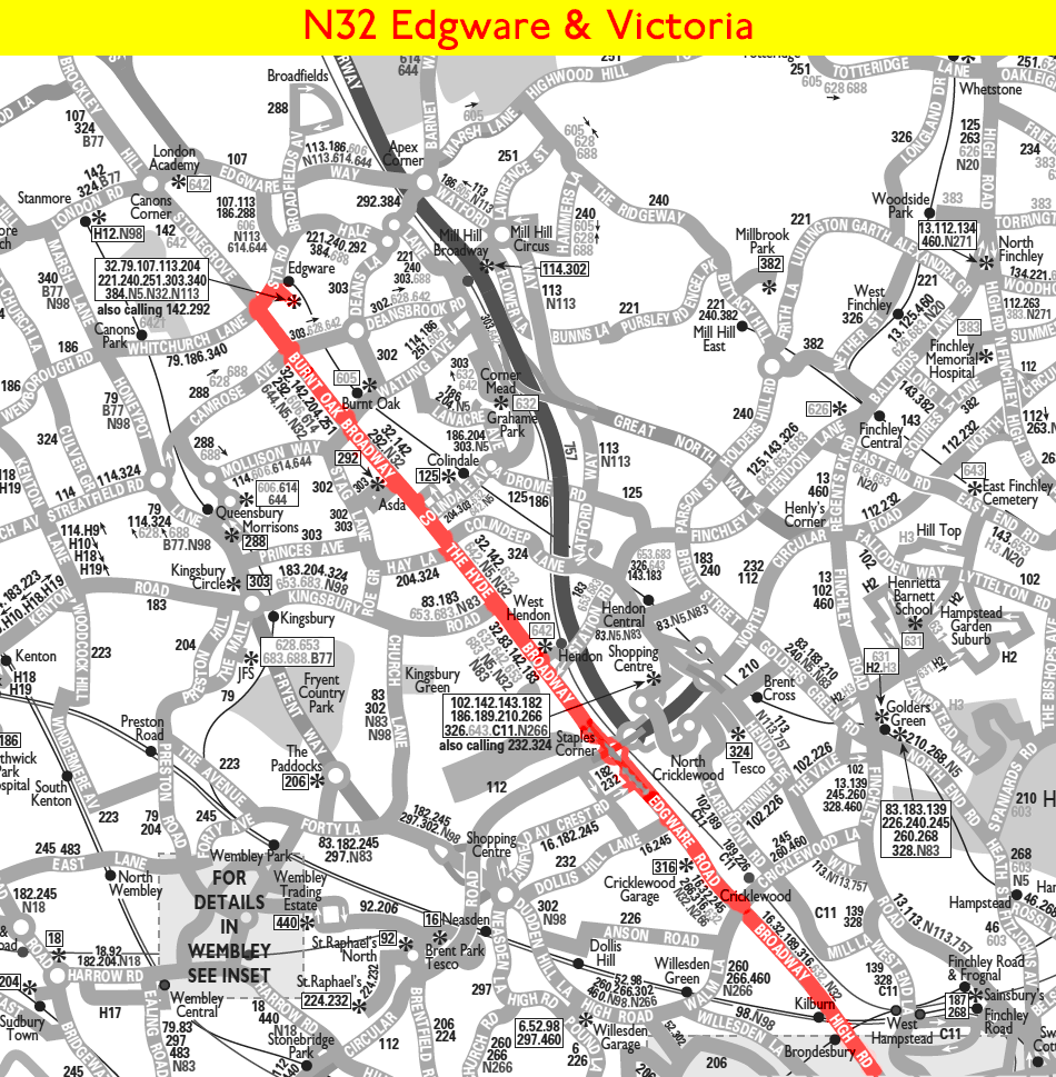 N32 map at Route introduction