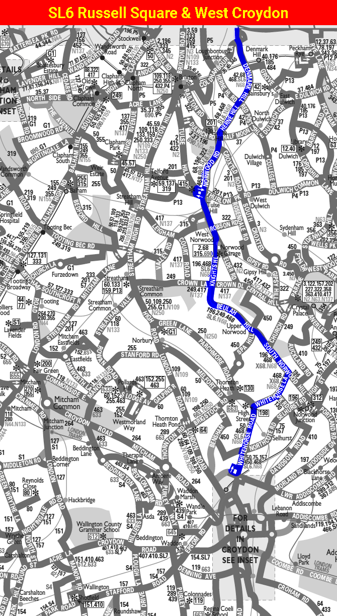 Camberwell to Croydon March 2024