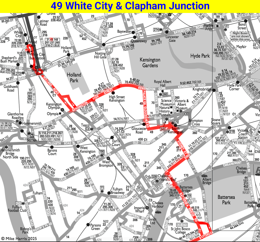 2025 Central section Route 49