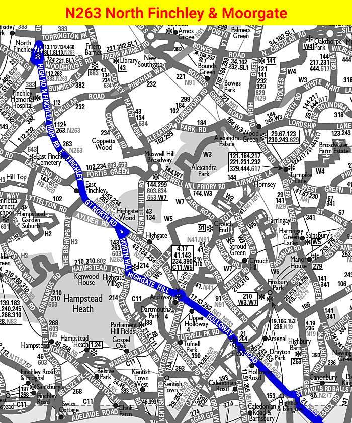 2025 map of N263
