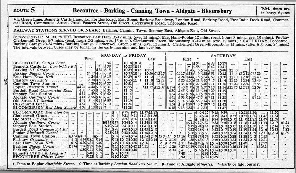 May 1962 first and last times