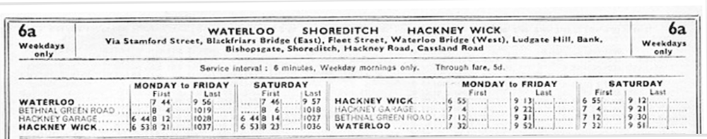 October 1934 first and last times