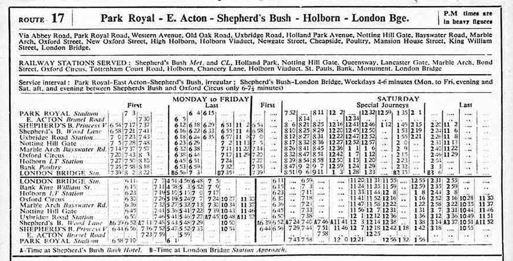 October 1951 first and last times