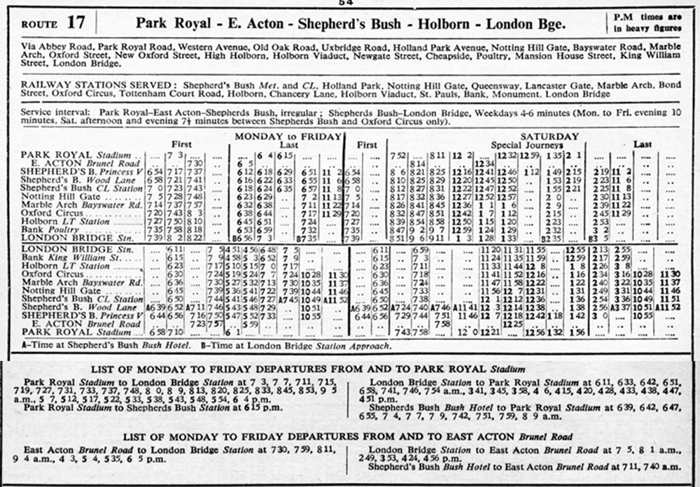 August 1953 first and last times