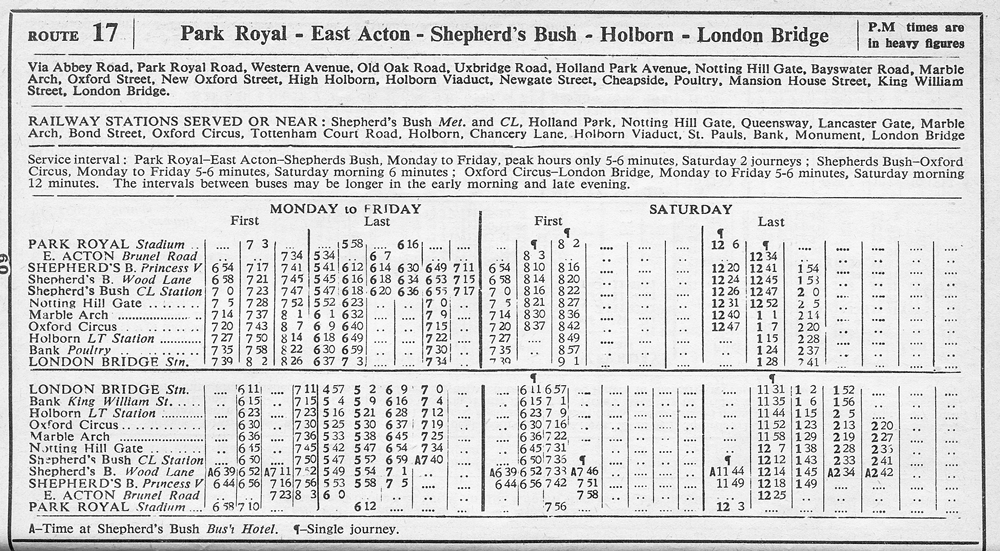 May 1958 first and last times