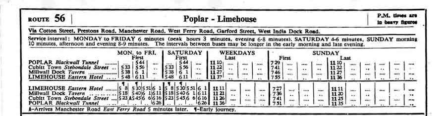 1958 first and last times