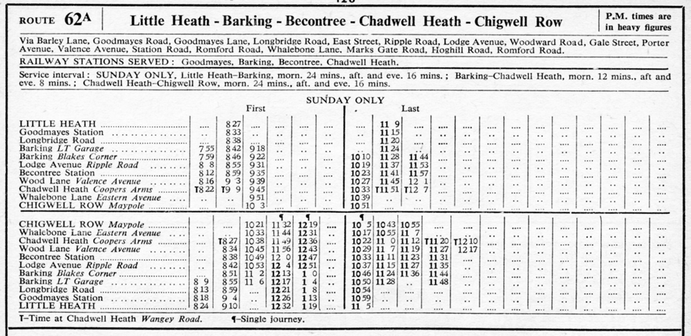 August 1953 first and last times