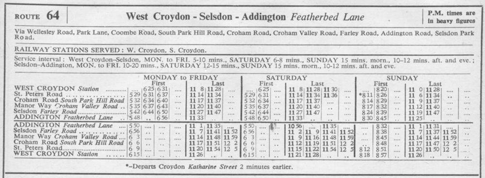 October 1950 first and last times