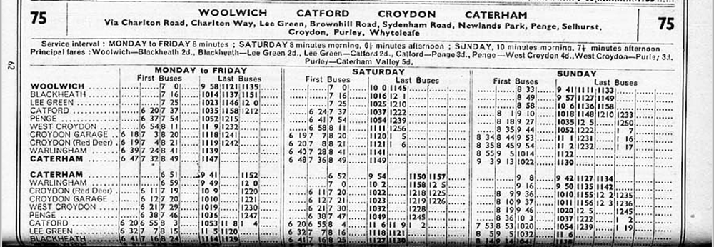 October 1934 first and last times