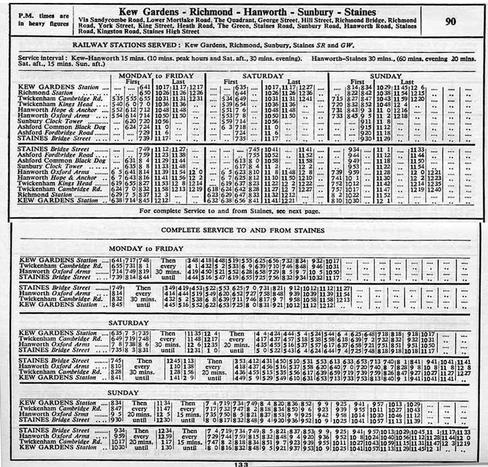 March 1940 times