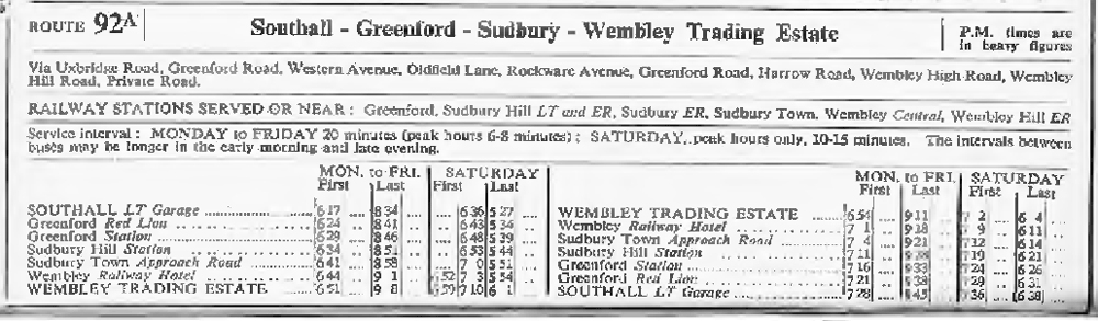 November 1958 first and last times
