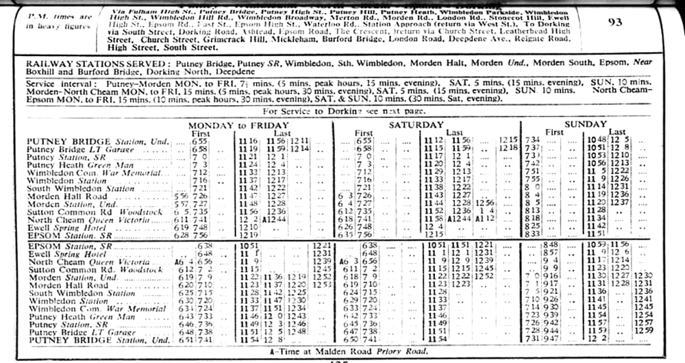 1940 first and last times