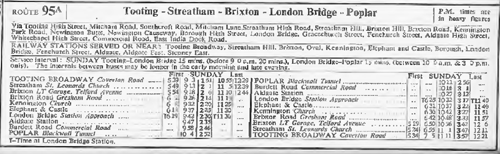 November 1958 first and last times