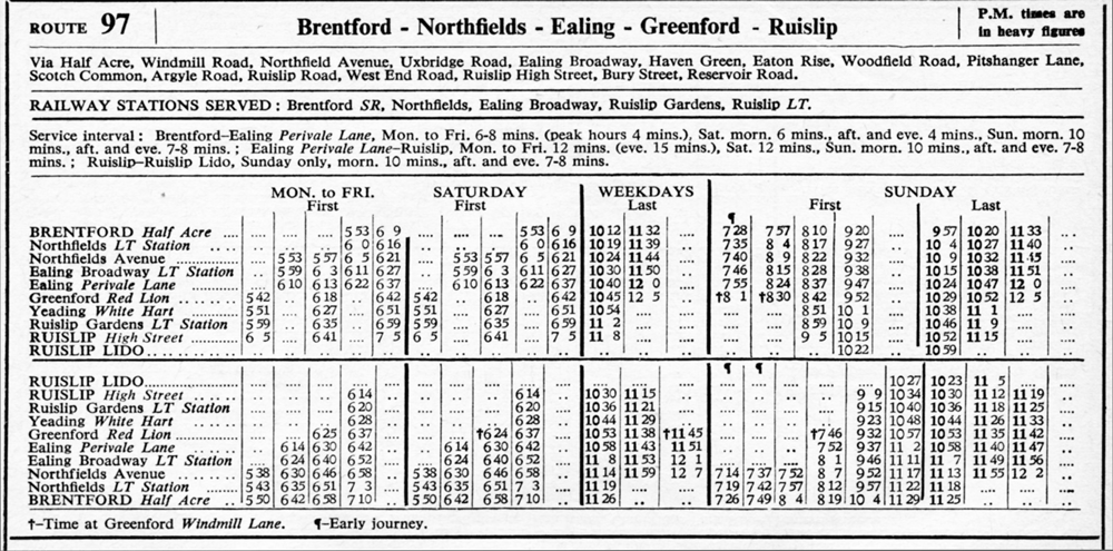 August 1953 first and last times