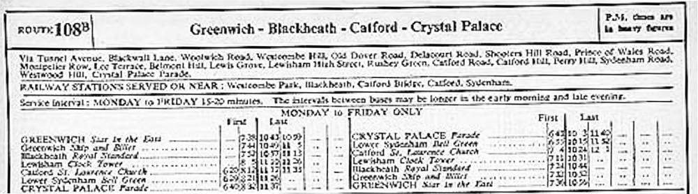 October 1960 first and last times