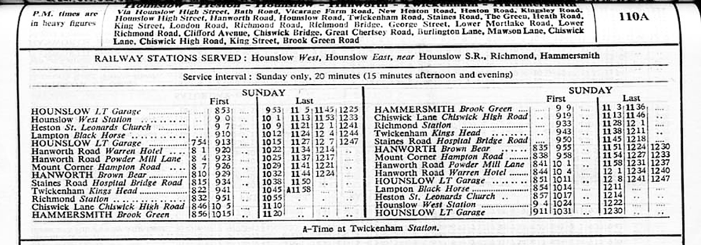 March 1940 first and last times