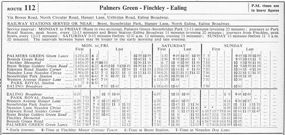 November 1958 first and last times