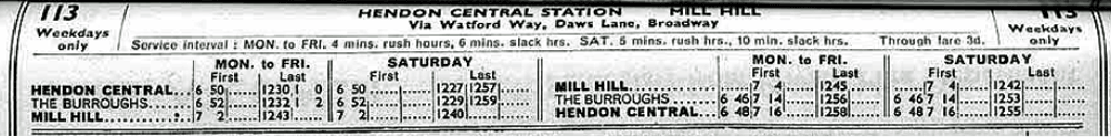 October 1934 first and last times