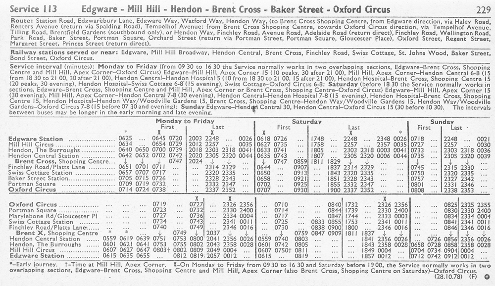October 1978 first and last times
